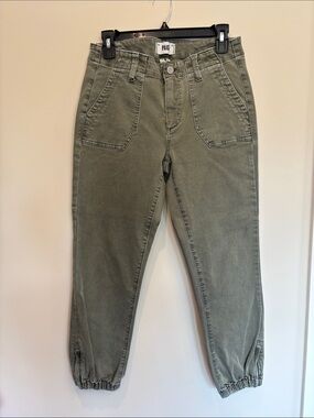 PAIGE Olive Utility Jogger Jeans